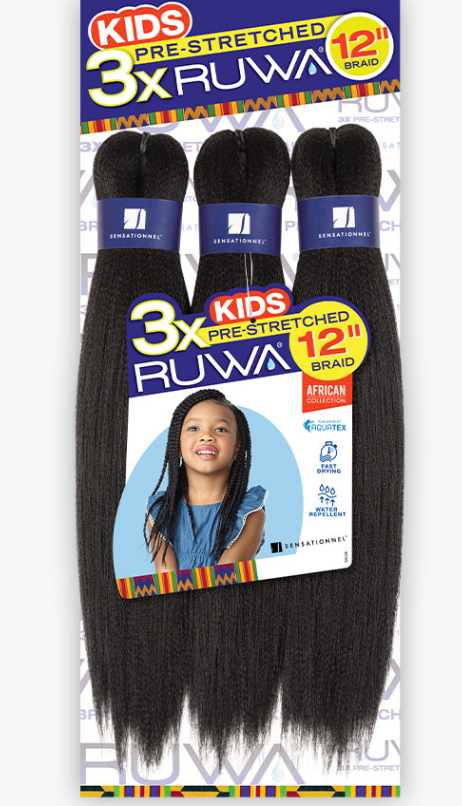 Ruwa Kids Pre-Stretched 3X Braid 12in
