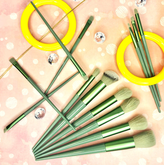 Make-up Brushes w/ bag, 13pc