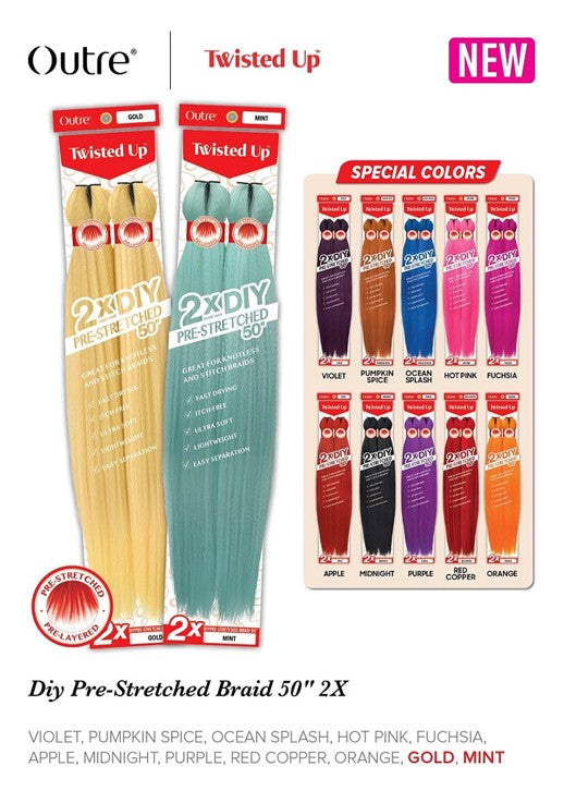 Outre 2X Xpression Twisted Up – DIY Pre-stretched Braid 50 inch