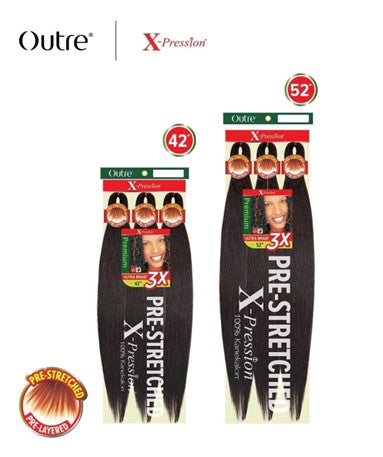 OUTRE  X-PRESSION PRE-STRETCHED BRAID 3X-52” – Braids and Wigs