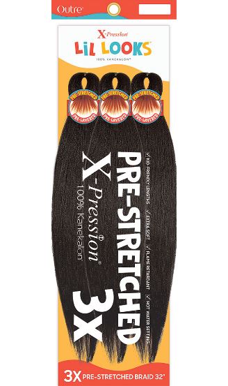 Outre Xpression Lil Looks 3X PRE STRETCHED CALMING BRAID 32 inch