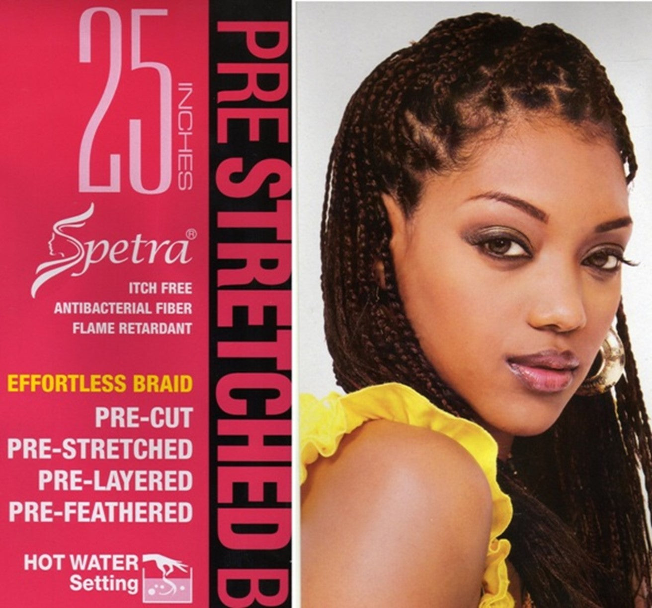 Spetra Ez Braid Pre-Stretched Braiding Hair - Triple Pack - 25 - 1B :  : Beauty & Personal Care