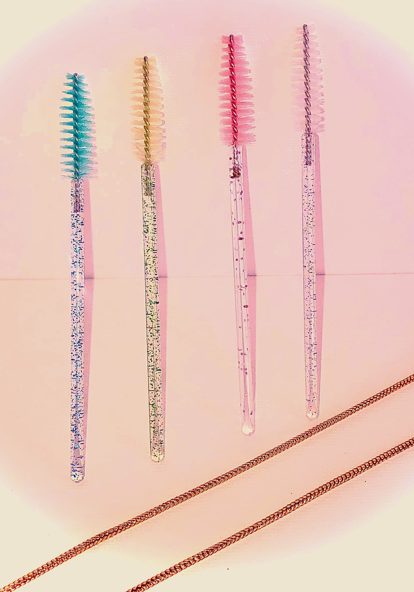 Brow/Eyelash brush, disposable, 2pk