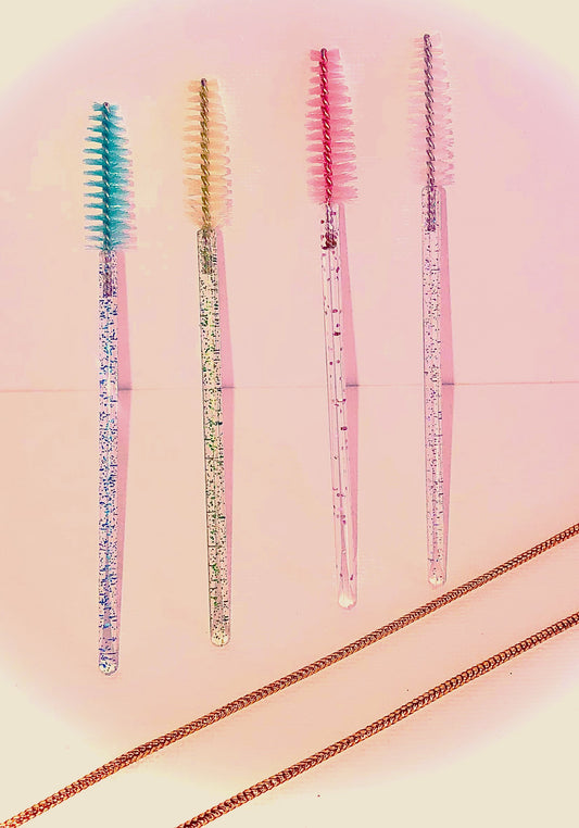 Brow/Eyelash brush, disposable, 2pk