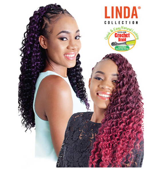 Dominican Deep Wave Synthetic Crochet - Linda Collection 24inch