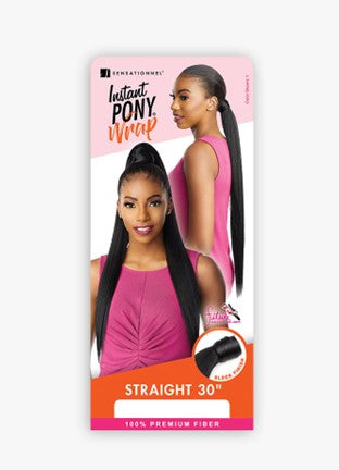 Sensationnel INSTANT PONY WRAP-Straight 30"