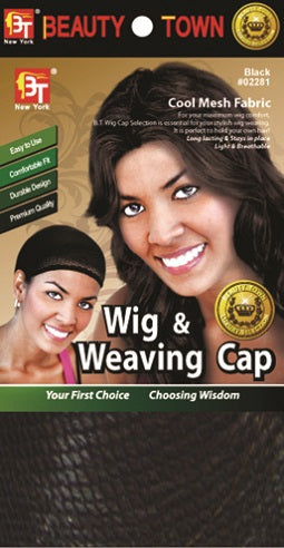 Wig & Weaving Cap, Cool Mesh, Black