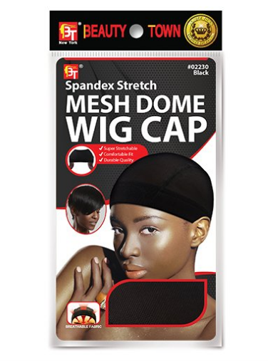Wig Cap - Mesh Dome, black